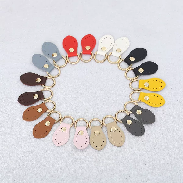 New Wholesale DIY Luggage Accessories, Bag Strap Accessories, Buckle Hanging, Multi-Color Leather Hand-Stitched Hanging Buckle