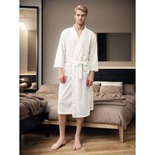 O6204 速卖通款 Men's Robes 跨境代发新款男士家