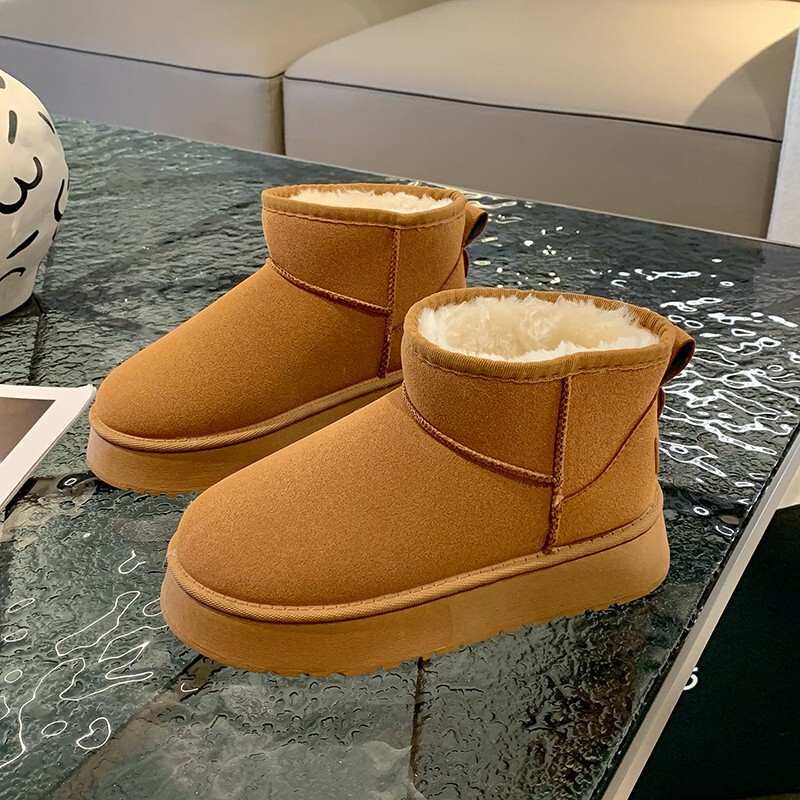 【Xingyun Shoes】Snow Boots with Height Increase, Fleece Lining, Thick Cotton Shoes, Thick Sole, Height Increase, Non-Slip, Warm Snow Boots for Women 【Xingyun Shoes】Snow Boots with Height Increase, Fleece Lining, Thick Cotton Shoes, Thick Sole, Height Increase, Non-Slip, Warm Snow Boots for Women