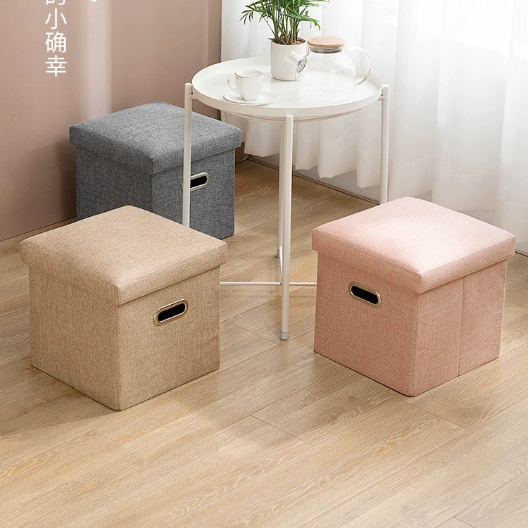 Universal storage system for home use, folding cloth with seat for adults, sofa, shoes, storage box
