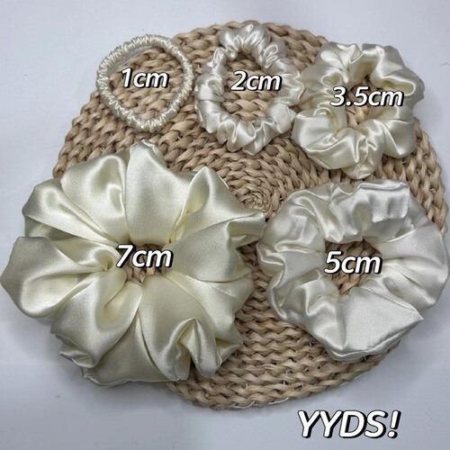 22mm 3.5cm heavy silk hair ring mulberry silk satin large intestine ring medium hair care does not hurt the hair