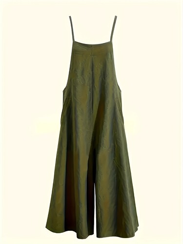 Wide Leg Adjustable Strap Tops Jumpsuit Soft Mini