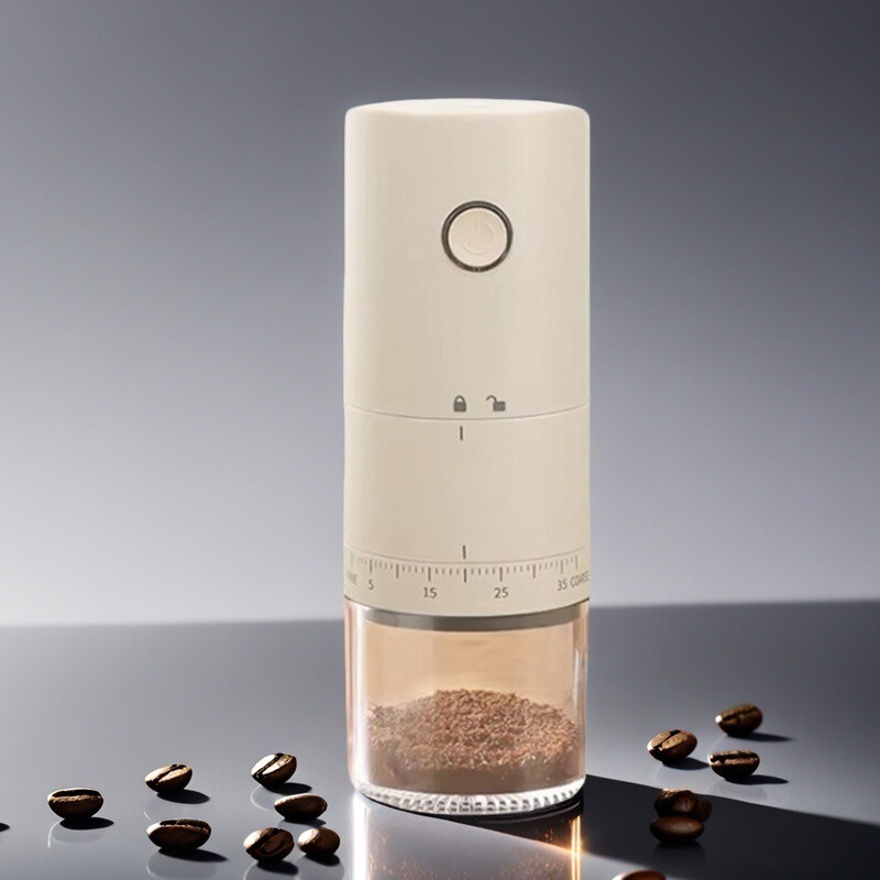 Cross-Border Portable Electric Coffee Grinder USB Rechargeable Coffee Grinder New Adjustable Coffee Grinder