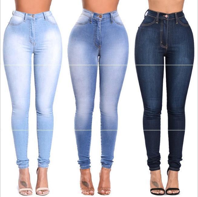 Women big size sexy jeans lady High Wais...