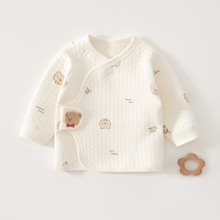 新生儿半背冬款初生婴儿秋冬52码薄棉空气宝宝和尚服上衣夹棉衣服