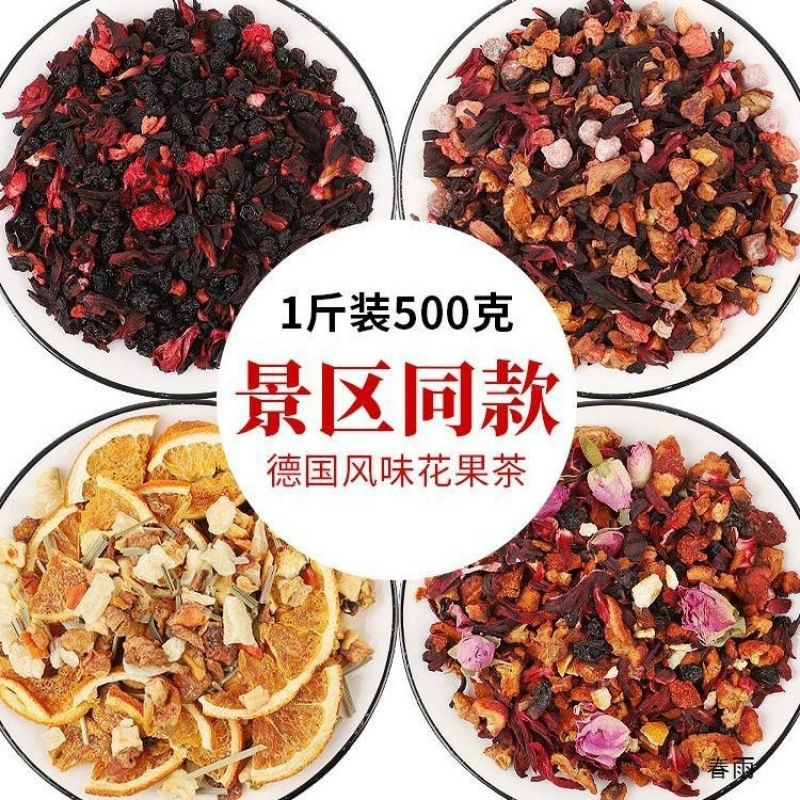 Fruit tea, flavored tea contains rose