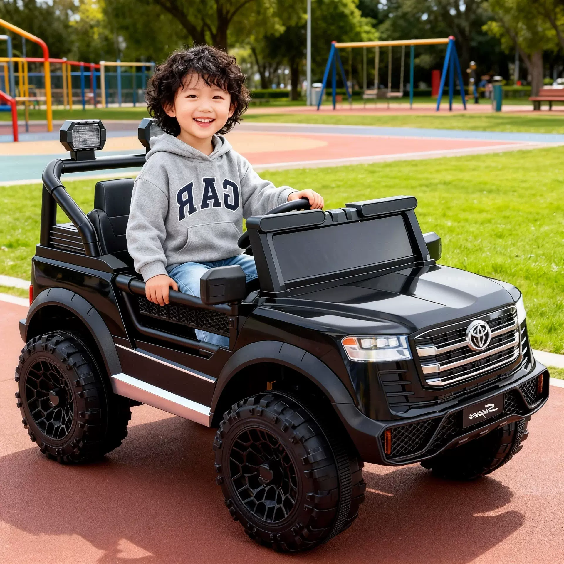 儿童电动四轮汽车玩具车可坐大人婴儿男女小孩3-8岁出行代步双人