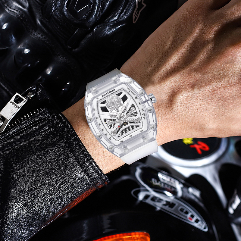Kingston Men's Automatic Skeleton Mechanical Watch Transparent_voghion.com