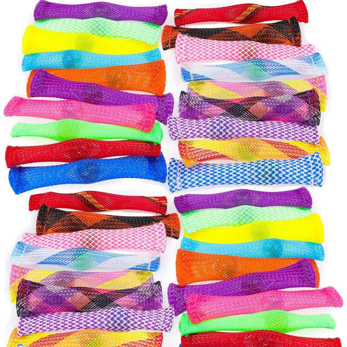 В наличии игрушка-Непоседа декомпрессионная плетеная сетчатая трубка Шарики Детские гиперактивность, снижающая манию, декомпрессионные игрушки для экструзии