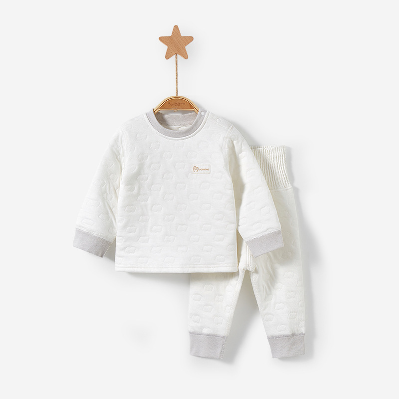 Bebé ropa de otoño pantalones largos otoño e invierno Bebé Delgado acolchado de fondo dividido niños y niñas traje de cintura alta ropa interior térmica para niños