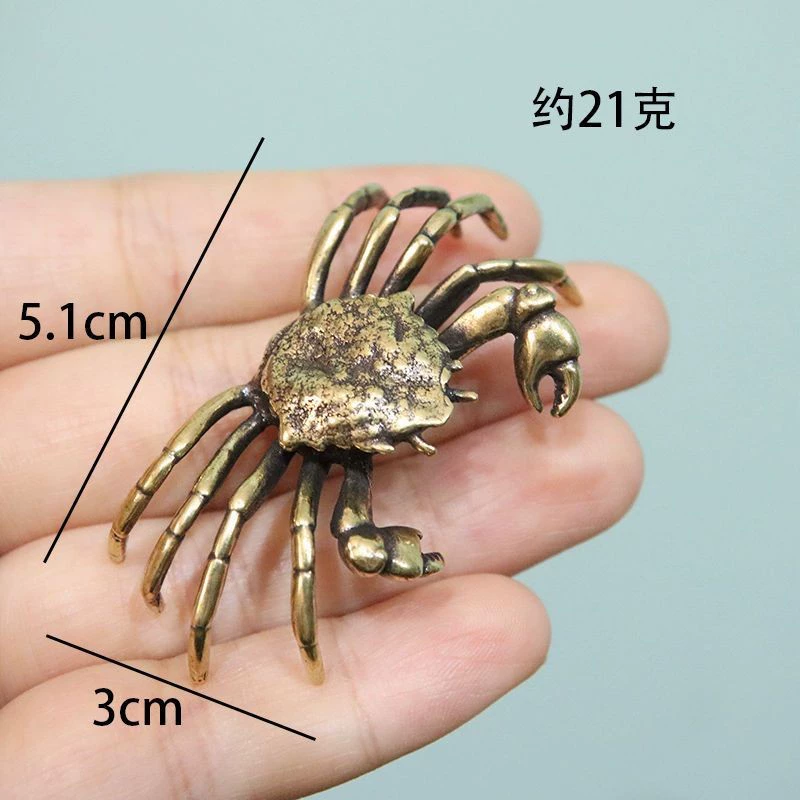 Сувенирная чашка- Crab Desk Swing Office Tea Table Decoration Net Red Копер чистая медь чайный питомец ремесла