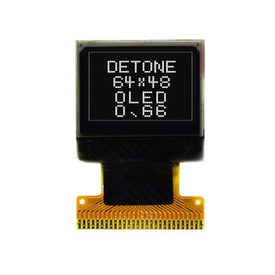 0.66Ӣ��OLED�@ʾ�� SPI���� IIC 28PIN SSD1315 ����6448�c���