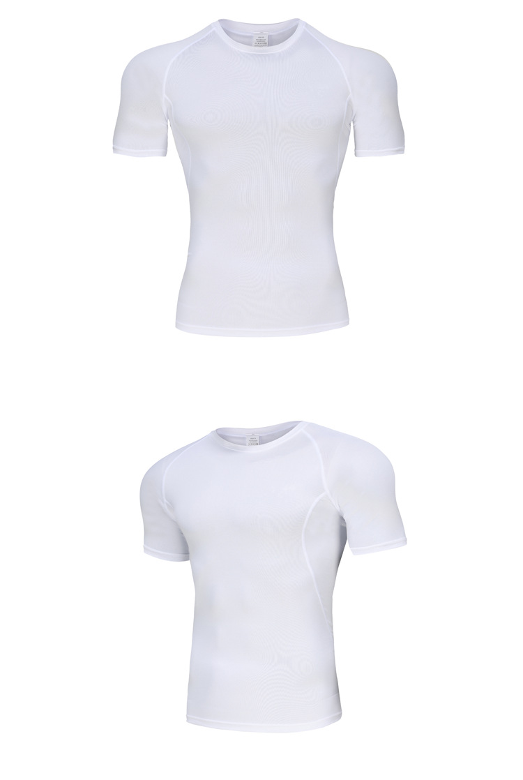 Solid Color T-shirt Men's Clothing display picture 2