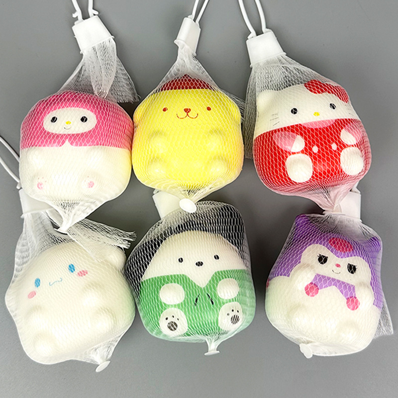 산리 메쉬백 갈매기 6CM [혼합모]