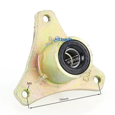 Atv Beach Vehicle Go-Kart Modified Front Wheel Hub Core 3-Hole 15mm Wheel Flange Base 6/ 7inch Fixing Base
