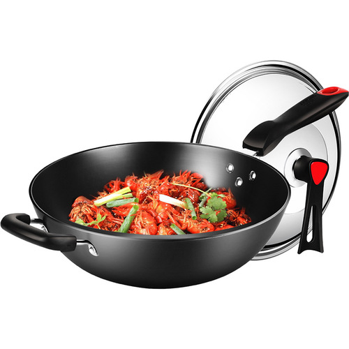 Factory Direct Sale Cast Iron Skillet Household Non-Coated Stir-Frying Pan Traditional Old Style Iron Pan Electric and Gas Stove Compatible