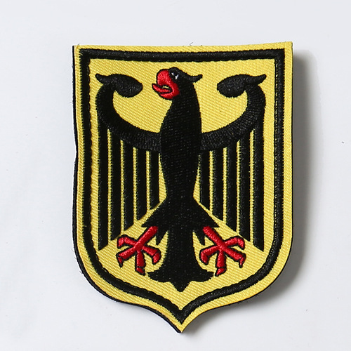 Embroidered patch with the German Deutschland Eagle Shield flag, morale badge, clothing decoration patch, backpack patch