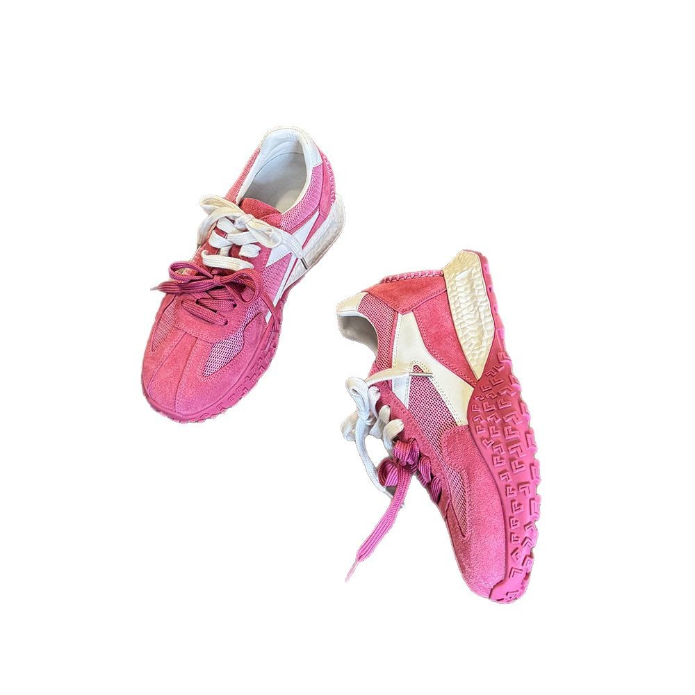 La marea no está en el sur para aumentar los zapatos de entrenamiento alemanes para mujer, primavera y verano, suela gruesa, zapatos deportivos de ocio Forrest Gump, música corta