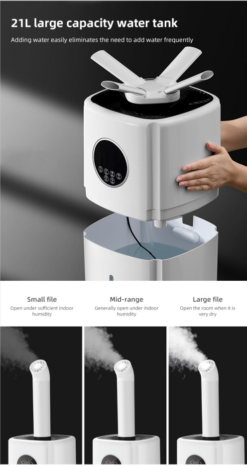 Description Picture 4 of item16L Industrial Humidifier Ultrasonic Air Mute Humidifier Commercial Supermarket Fruit Fresh-Keep Mist Maker Humidifier 110V-240V