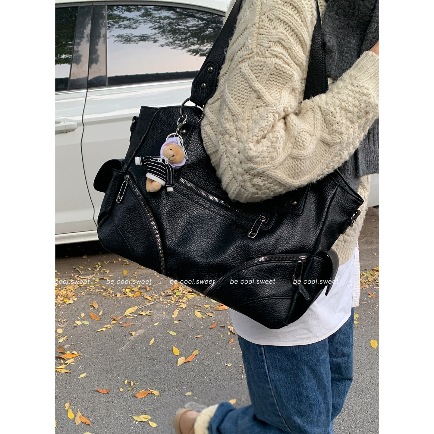 Retro Large Capacity Underarm Bag Women's Handbag 2025 New Casual Motorcycle Bag Fashion Shoulder Tote Bag