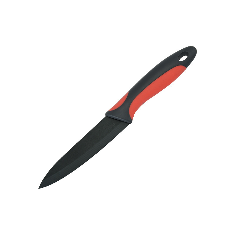Cuchillo de cerámica con mango de color con cubierta de cuchillo cuchillo de fruta doméstico cuchillo de alimentos suplementarios con cubierta de cuchillo conjunto de herramientas de cocina
