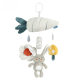 Aipinqi new 0-3 years old baby car hanging gray animal wind chime baby bed Bell plush toy spot wholesale