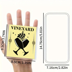 6-piece set of funny prescription wine labels, festive and novel birthday commemorative gifts, wine bottle tags