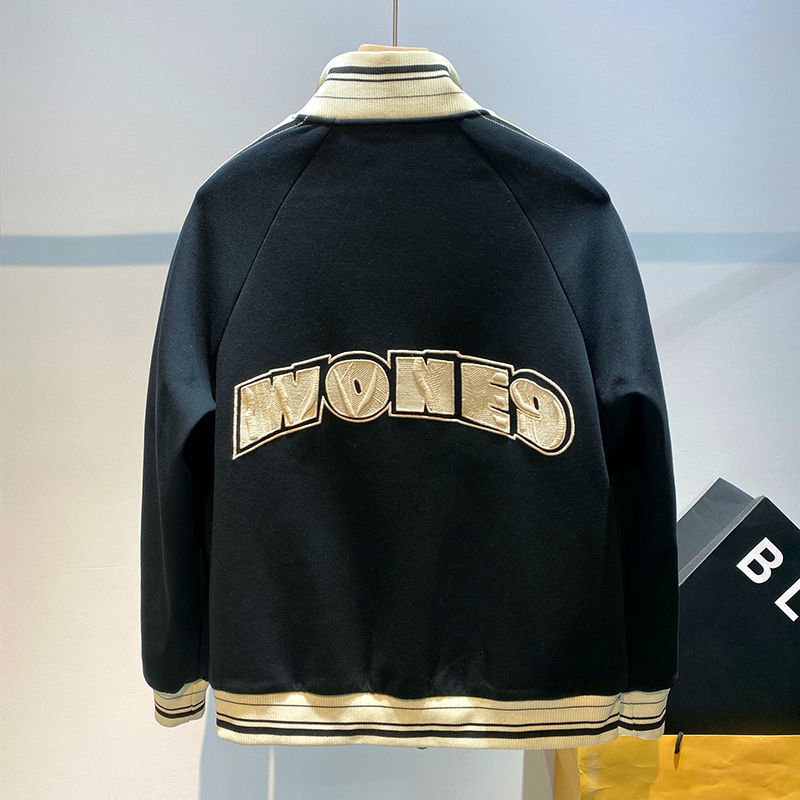 American Style Retro Bomber Jacket for Men Spring Autumn Trendy Brand Handsome Loose Jacket Casual Baseball Jacket Stand Collar Sports Top_voghion.com