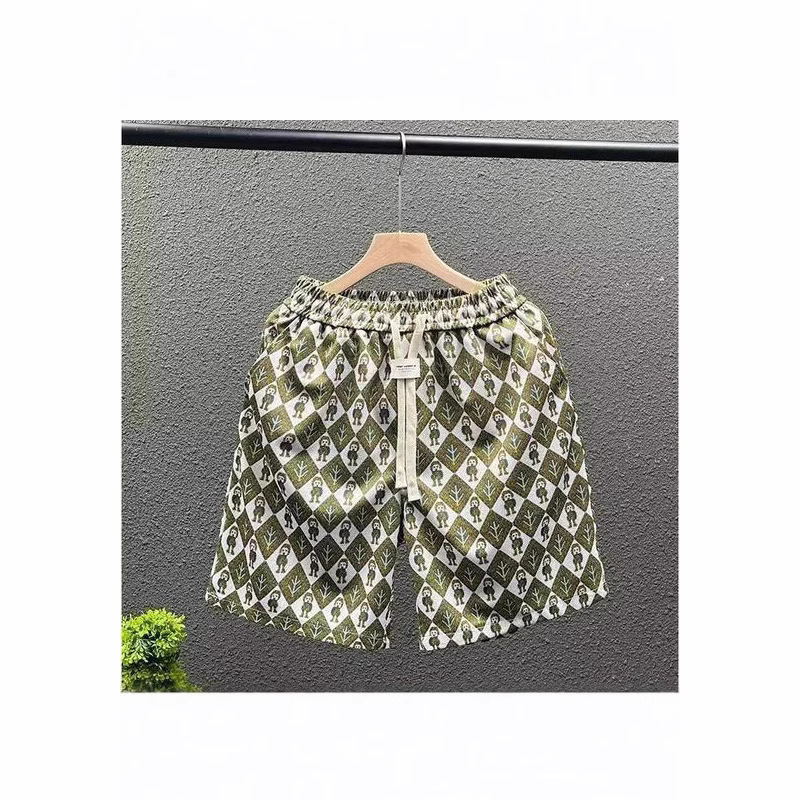 Men's Casual High End Summer Shorts Fashionable Versatile Five Point Beach Straight Leg Trousers Various Colors Available_viptrois.com