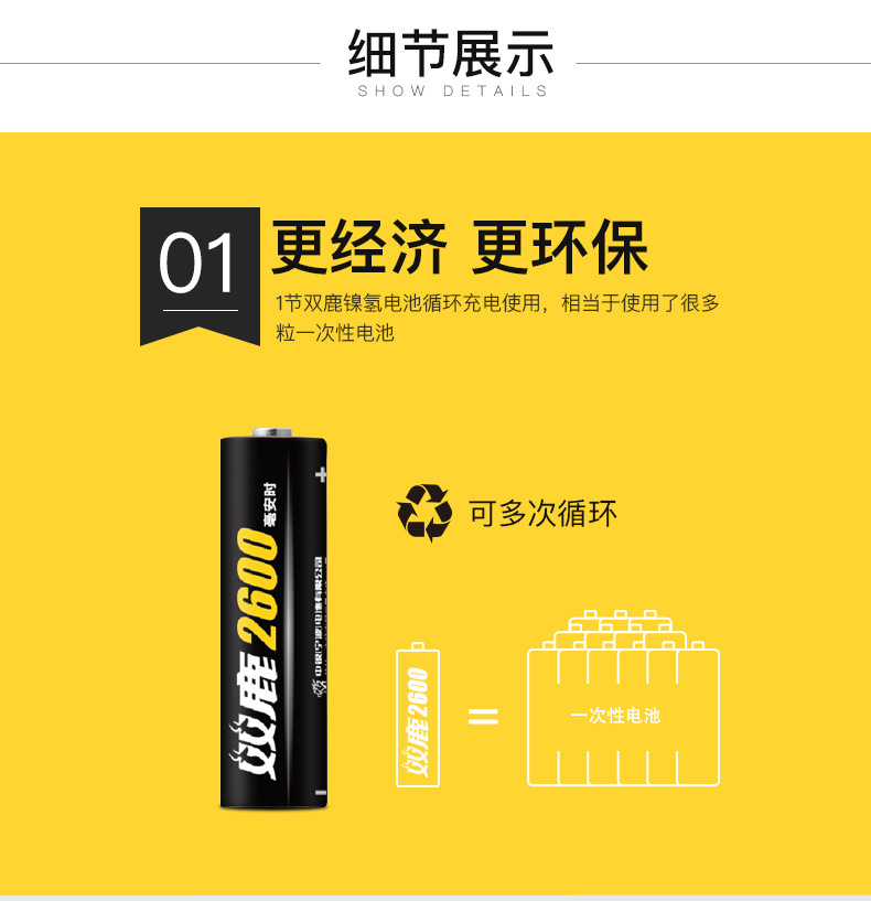 On behalf of Shuanglu No.5 No.7 2600 mA Ni-MH rechargeable battery No.5 No.7 1.2V toy KTV microphone
