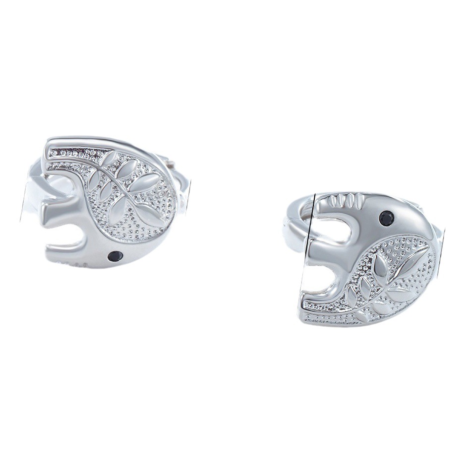 Pendientes Xuping con Forma de Elefante Pequeño y Diamantes Incrustados, Diseño Único, Pendientes Lindos, Joyería de Lujo Ligero con Elementos Animales, Venta al por Mayor