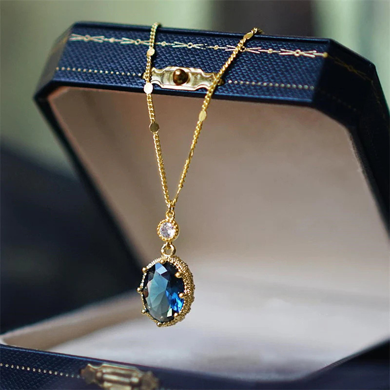 Cao Shi Direct Sales Classical French Retro Necklace Women's Design O-Shaped Chain Jewelry Accessible Luxury Style High-End Literary and Artistic