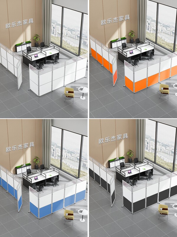 Office Partition Screen Temporary Screen Foldable Workshop Push-Pull Mobile Activity Isolation Shielding Board Partition Wall Office Partition Screen Temporary Screen Foldable Workshop Push-Pull Mobile Activity Isolation Shielding Board Partition Wall