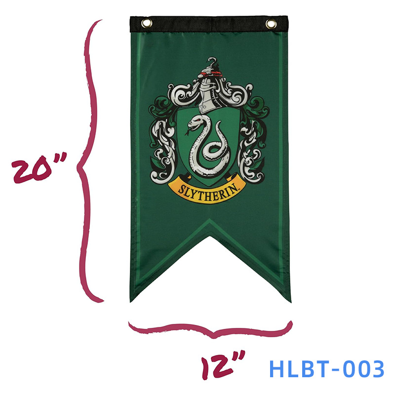Bandera de cauda de pescado de Harry Potter 30 * 50CM bandera decorativa barra de salón triángulo bandera personalizada