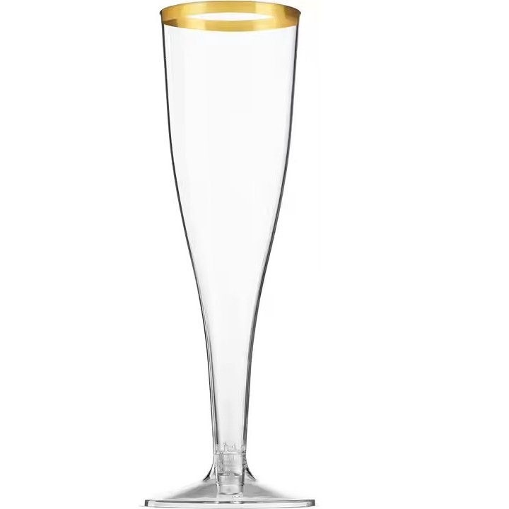 Taza de plástico desechable PS taza de champán transparente taza de helado taza de cóctel taza de fiesta taza de boda taza de jugo