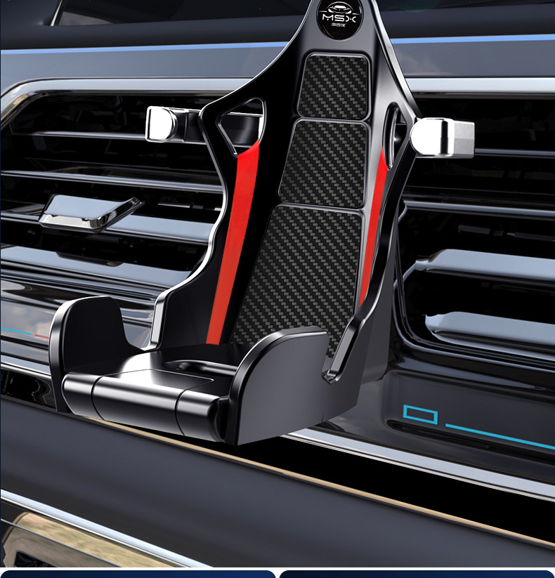 [Racing Bracket] 2025 New Racing Car Mobile Phone Bracket Inverted Hook Car Horizontal and Vertical Air Vent Mobile Phone