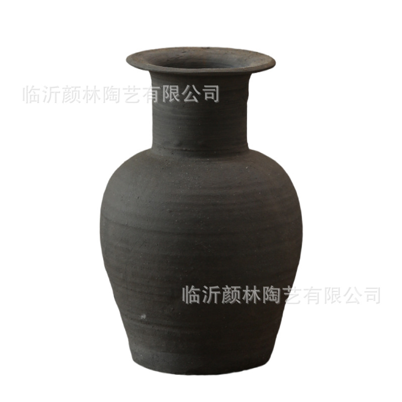 Vaso de cerámica antiguo, decoración residencial, botella de cerámica, botella de cerámica antigua, ornamentación de ramas secas