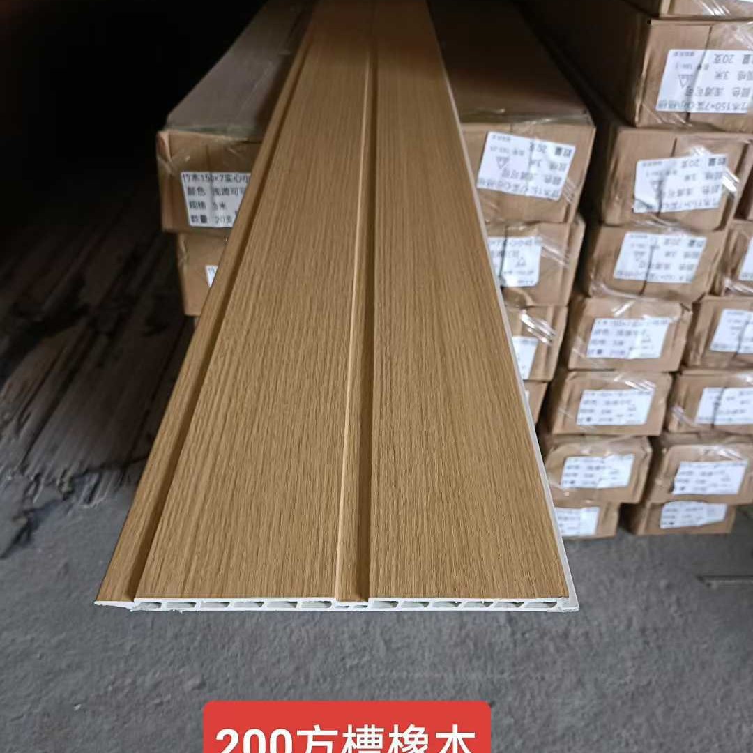 Nuevo panel de pared corrugado WPC compuesto de madera-plástico decorativo, diseño de patrón moderno impermeable, otro papel pintado