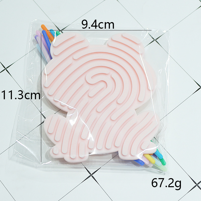 Creativo silicona transfronteriza inducción actividad tablero de descompresión juguete infantil rompecabezas juguetes de descompresión silicona tablero de actividad sensorial