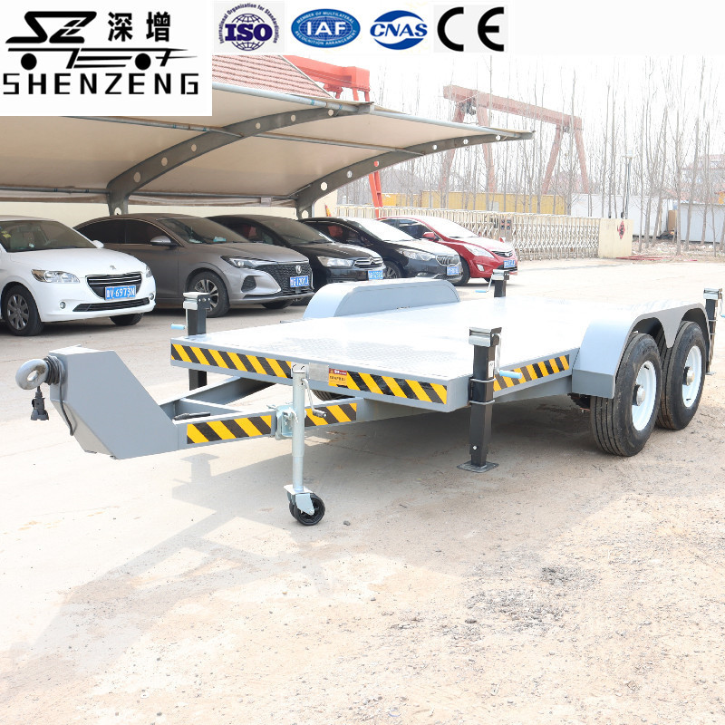 5吨汽车拖车 设备运输平板拖车 泵组平板拖车 空压机汽车运输拖车