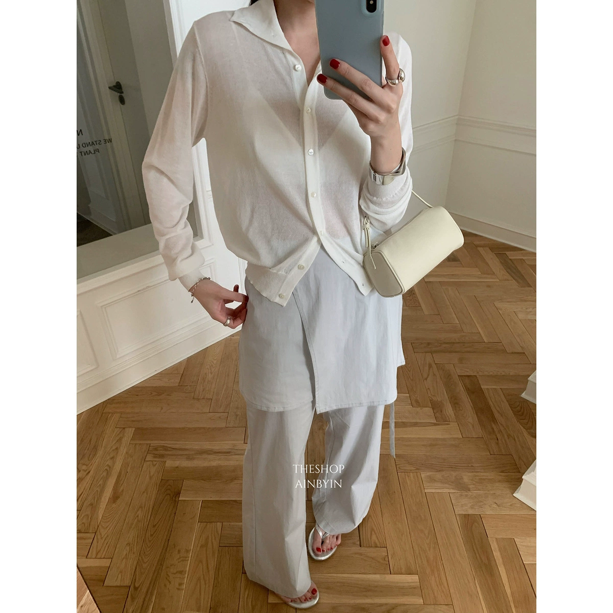 Yi En Oinbyin мягкий клейкий тонкий трикотажный кардиган с весенним новым женским лацканом тонкий топ с длинными рукавами