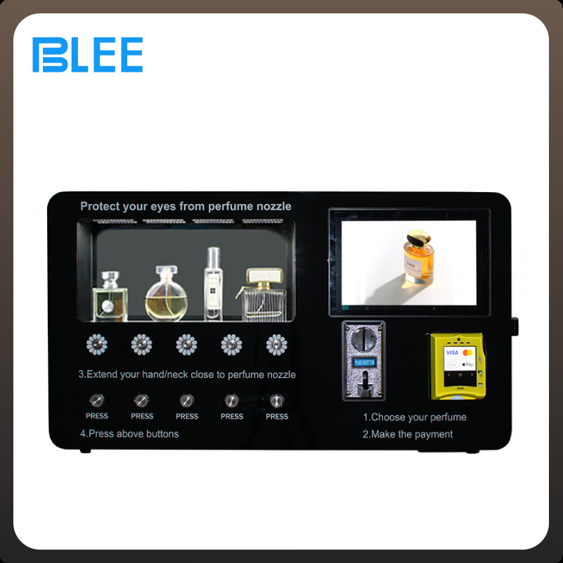 Máquina de venta automática de pulverización de fragancia de autoservicio, máquina de venta de perfumes de escritorio de pared inteligente, máquina de publicidad no tripulada