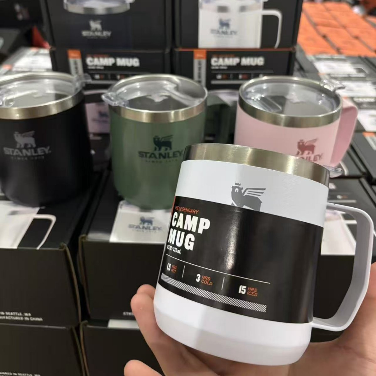 Stan.ley, EE. UU., Stan. Lee con un asa con una taza de agua de aislamiento y refrigeración de acero inoxidable 304, taza de té de oficina