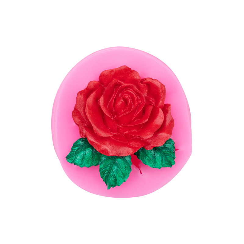 Rose flor forma molde de silicona fondant cake chocolate Decoración Accesorios creativos herramientas para hornear