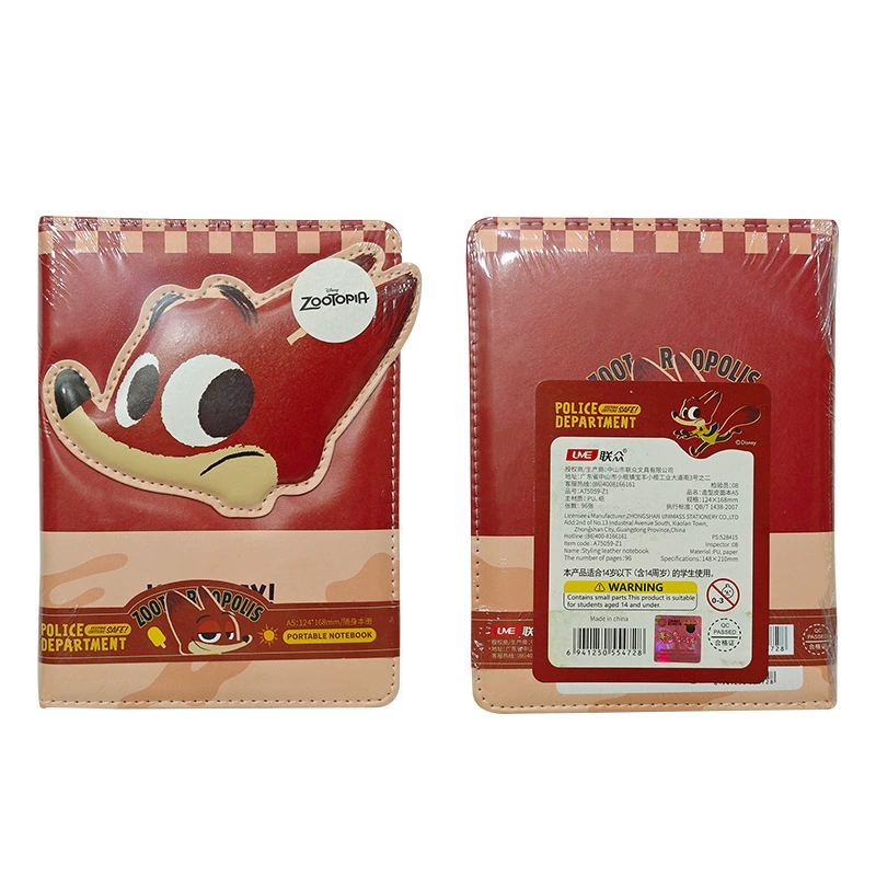 Polyurethane cartoon laptop for students, three dimensional notebook, high quality book