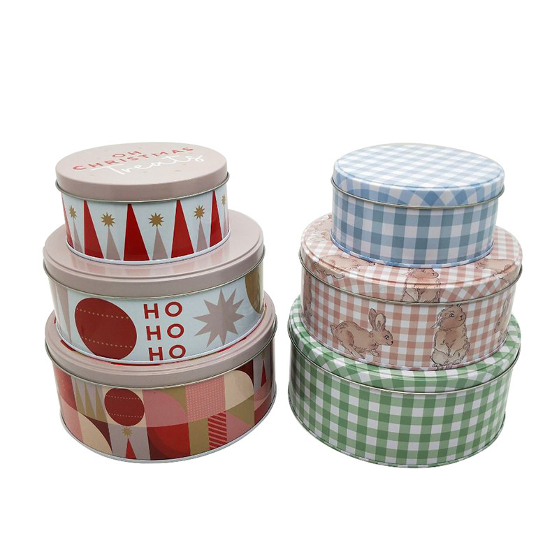 Customized Set Tin Box Christmas Gift Box Tinplate Colorful Printing Packaging Tin Box Cartoon Small Card Candy Cookies Customized Set Tin Box Christmas Gift Box Tinplate Colorful Printing Packaging Tin Box Cartoon Small Card Candy Cookies