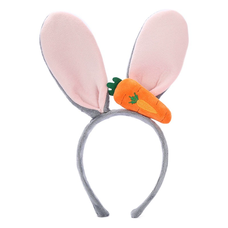 Повязка на голову в стиле k, популярные кроличьи уши, плюшевая мультяшная маска для мытья сломанных волос, повязка на голову с бантом