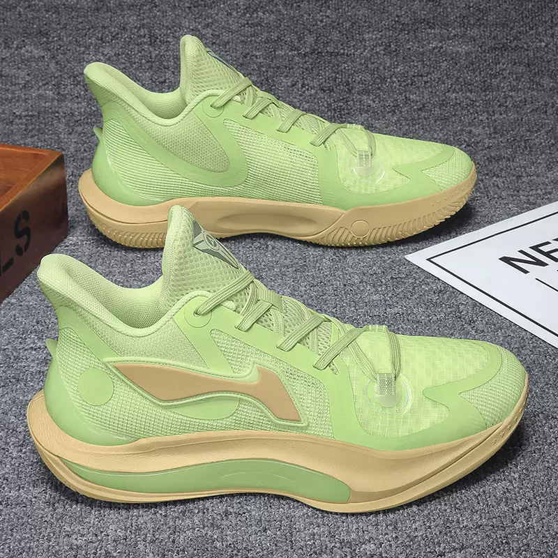 有声音篮球鞋男利刃2代中帮水泥地实战球鞋4回弹学生青少年蓝球鞋