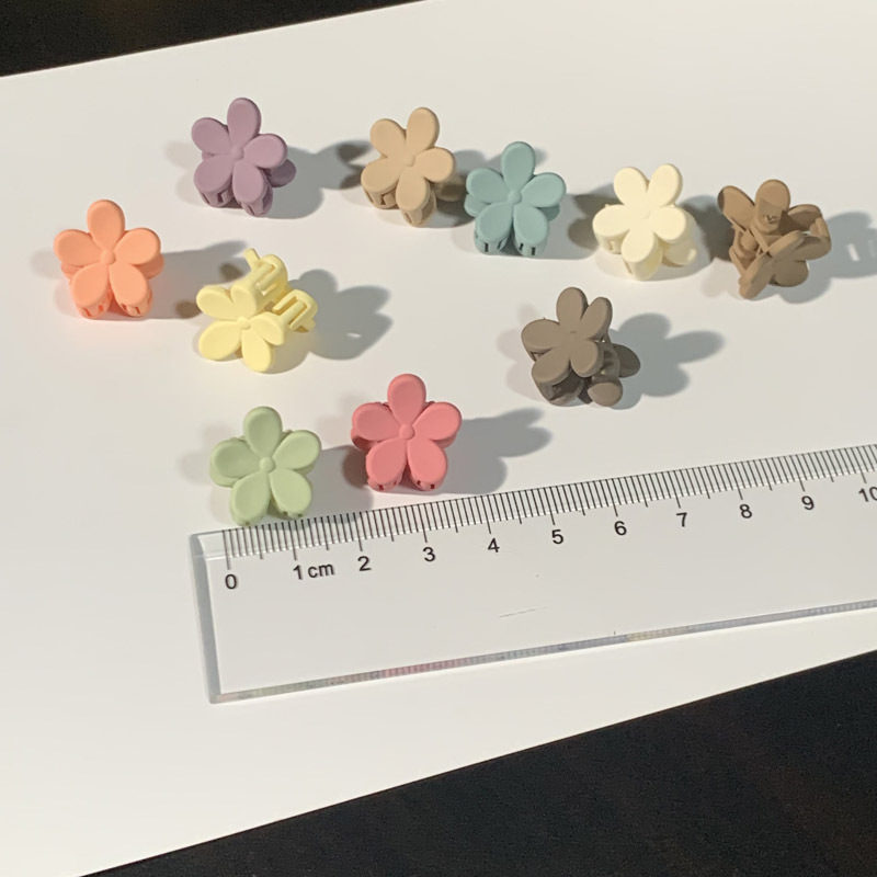 Horquilla mini flor de cinco pétalos, agarre trenzado para cabello, accesorios lindos para niñas