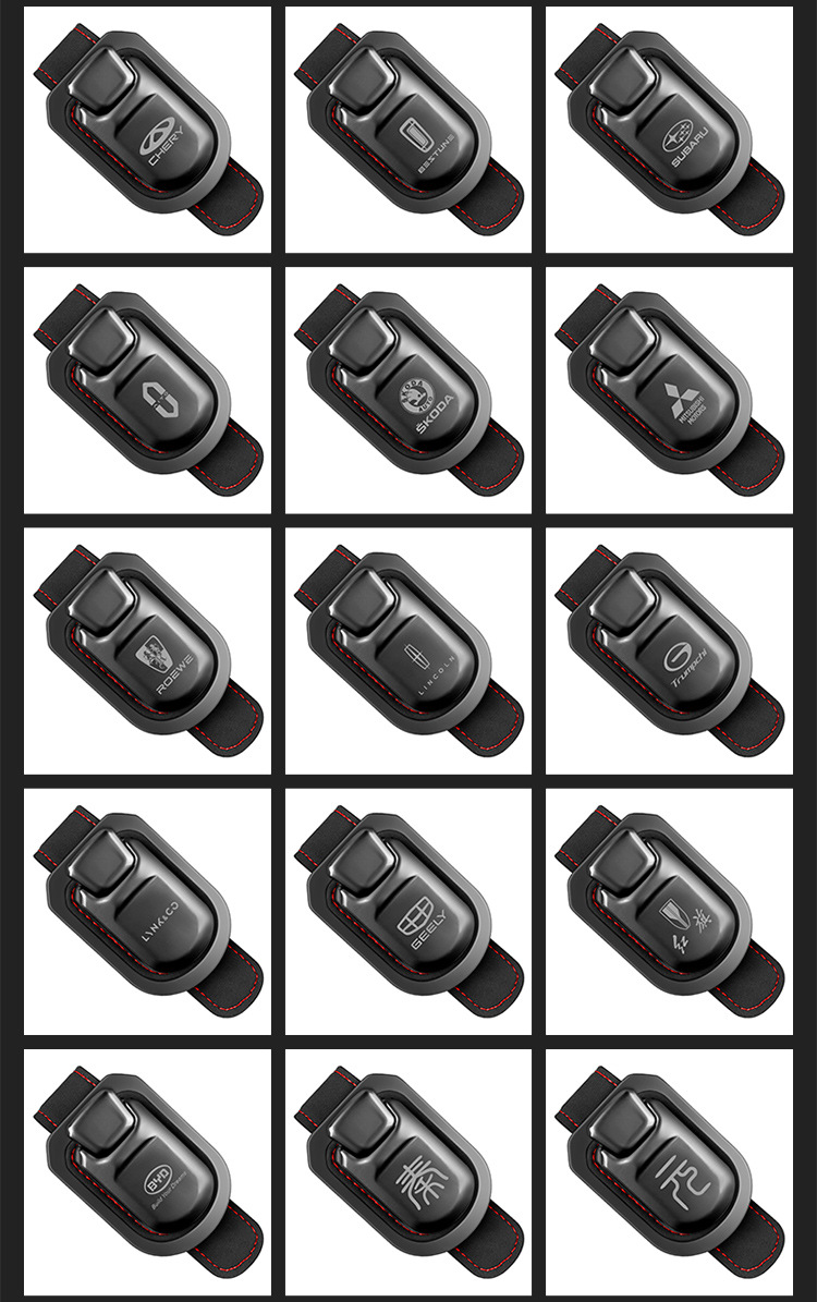 Car Glasses Clip Car Sun Visor Storage Glasses Frame Car Sunglasses Clip Car Metal Decoration Supplies